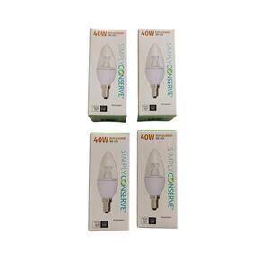 SIMPLY CONSERVE (4 PACK) LED Light Bulb Dimmable 40W Warm White L05LCDL2700K